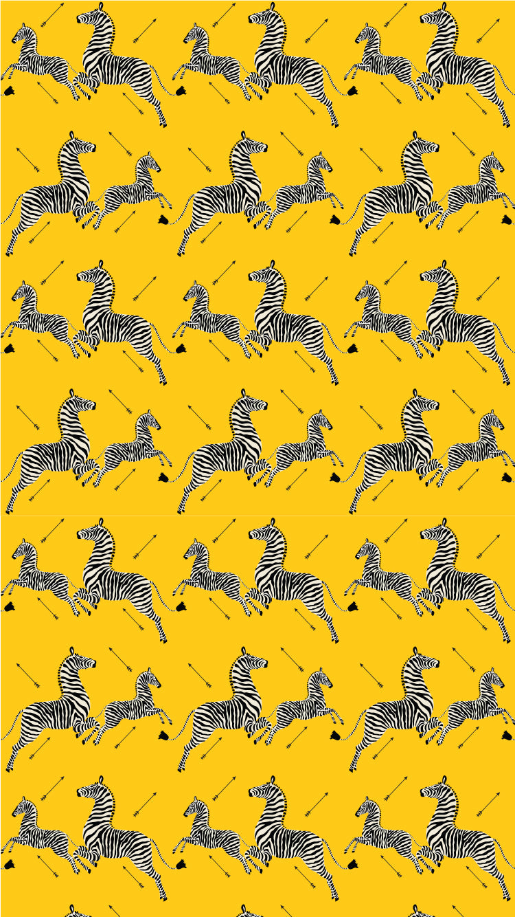 Empapelado Zebras Amarillo